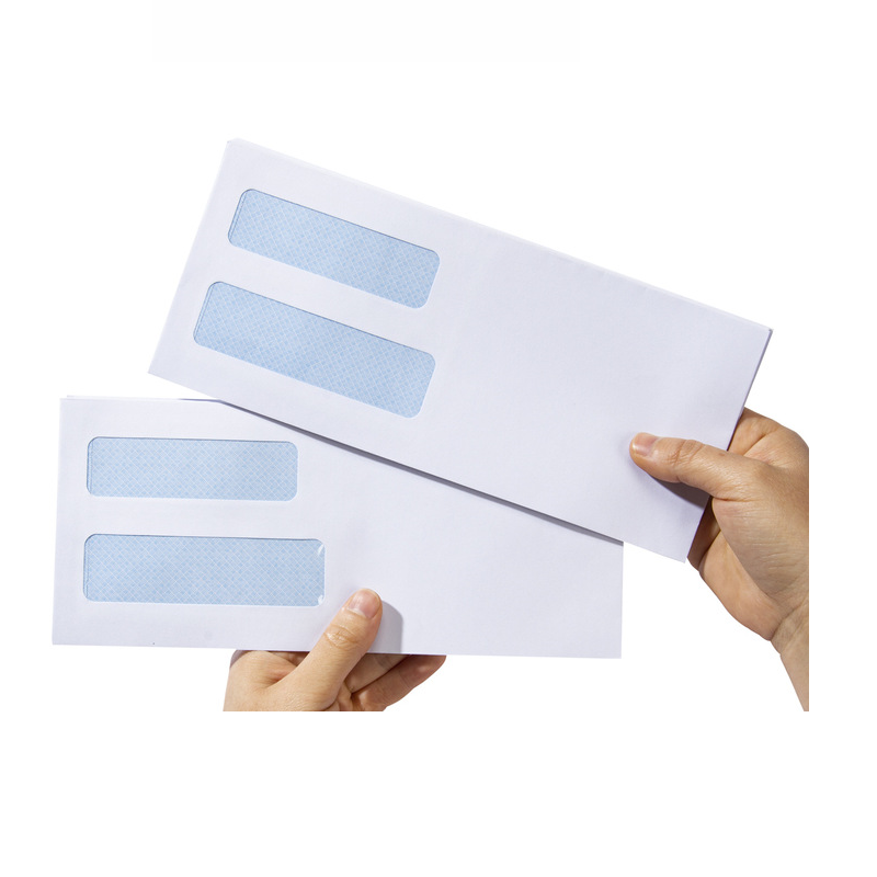 #10 Security Envelopes Double Window 4 18 x 9 12
