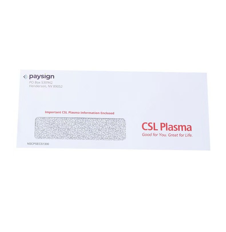 #10 White Window Envelope (9.5" x 4.125")