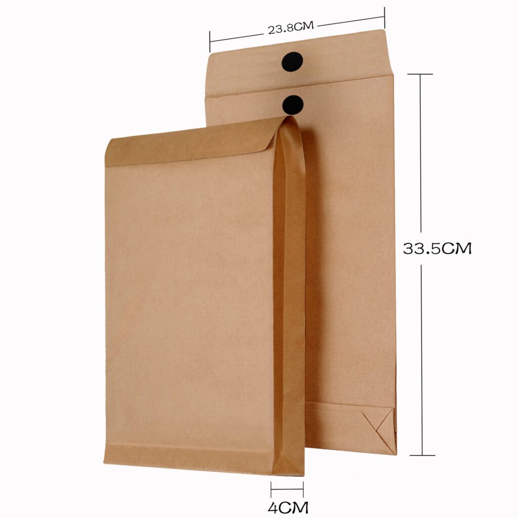 FSC recycle Manilla Brown A4 Gusset Envelopes Expanding Archive Width Peel & Seal Envelopes