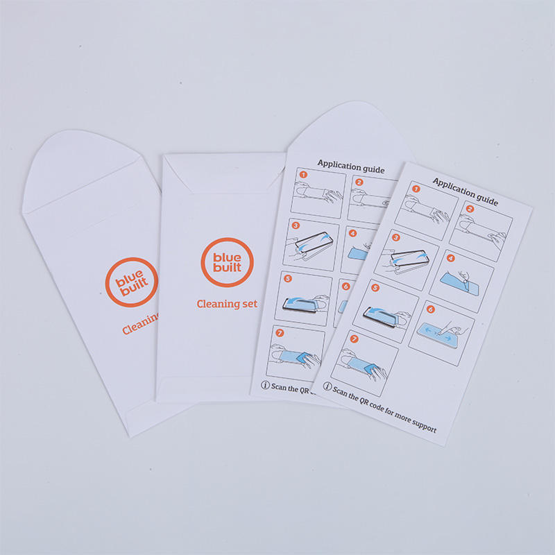 lcd screen protector printing logo packaging white envelopes china supplier